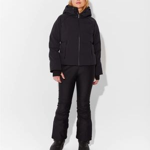 Halfdays Georgie Ski Puffer Jacket Black size Small